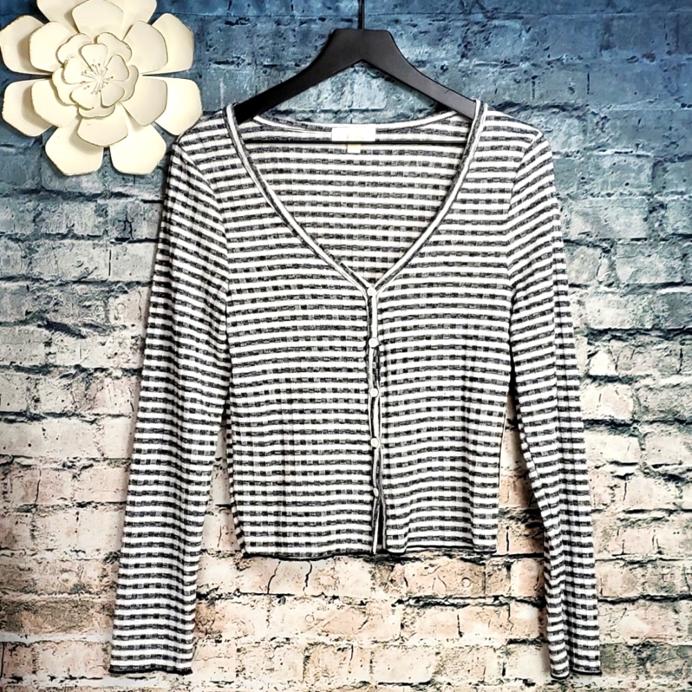 BKK Chance | Indie Artsy Pop Art Streetwear Black and White Striped Crop Top